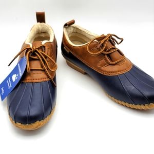 NWT Jambu JBU Women's Garden Duck Shoe Waterproof Navy Size 10 Glenda. #1007